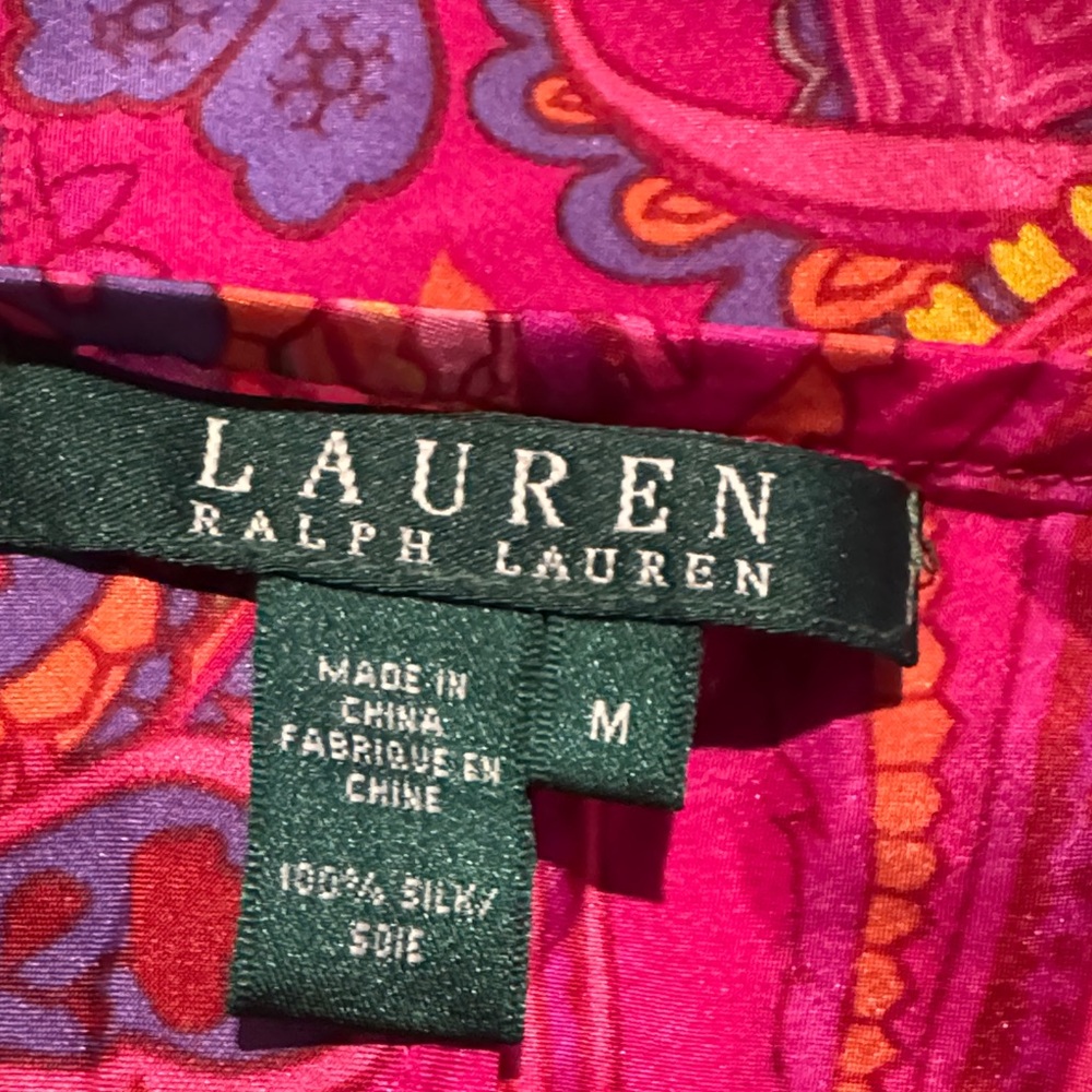 Ralph Lauren Pink and Purple Paisley Skirt - Picture 2 of 6